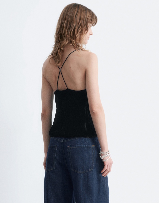 & Other Stories - Strappy Velvet Top