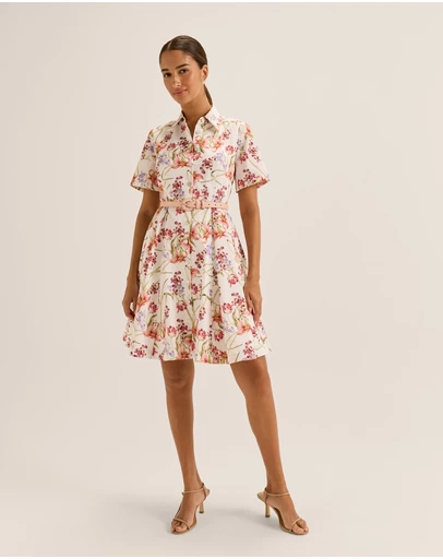 Review - Tropics Mini Shirt Dress