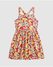 Polo Ralph Lauren - Lemon Floral Slub Cotton Dress - Kids