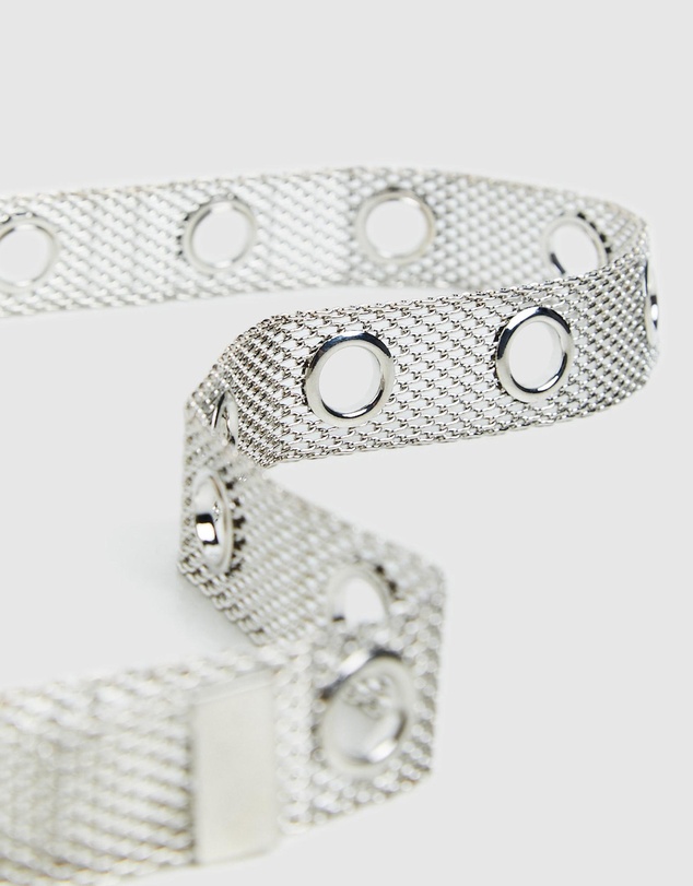 Neon Hart - Monte Mesh Belt Silver