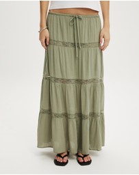 Cotton On - Haven Multi Tiered Maxi Skirt