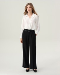 IDA+S - Dahlia Pleated Button Down Blouse