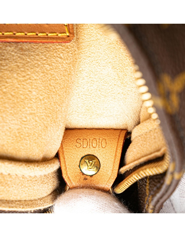 Pre-Loved by Azura Reborn - Pre-Loved louis vuitton Leather Shoulder Bag with Classic Pattern and Top Handle for Women