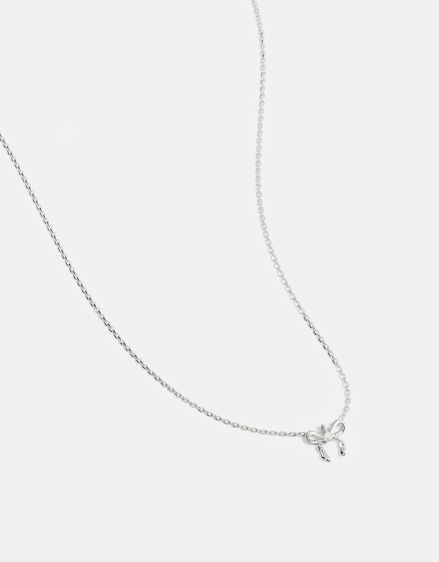By Charlotte - Forever More Bow Necklace