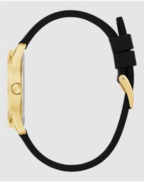 GUESS - Guess Roxy Ladies Black Gold Tone Analogue Watch