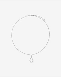 Michael Hill - Cubic Zirconia Infinity Pendant Necklace in Sterling Silver