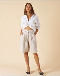 CAMIXA - Bermuda Linen Shorts Jorts