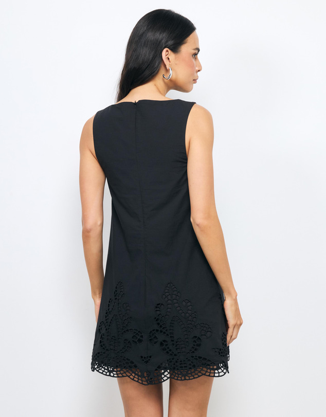 AERE - Elke Embroidered Mini Dress