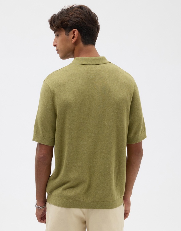 AERE - Silk Blend Textured Stripe Knit Shirt