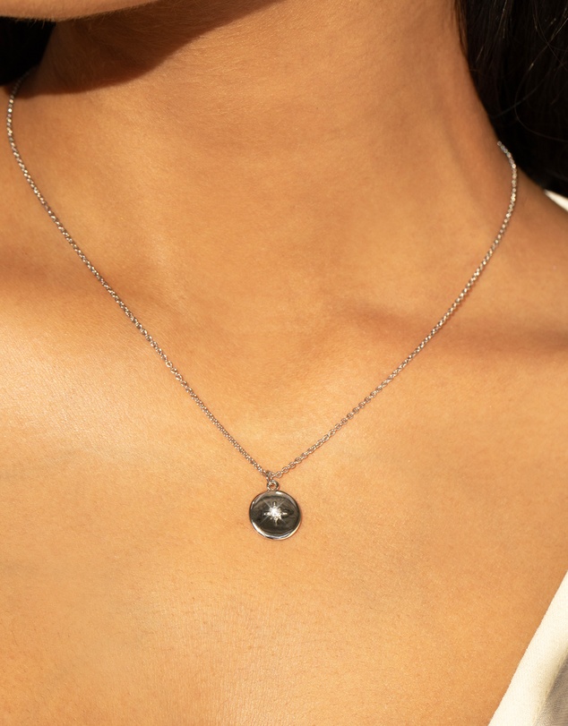 Mestige - True North Necklace - Silver Plated