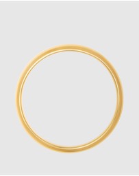 Nialaya Jewellery - Classic 12mm Round Bangle in Gold