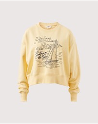Ceres Life - Charlie Cropped Slouchy Crew