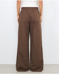 AERE - Organic Cotton Poplin Stripe Pants
