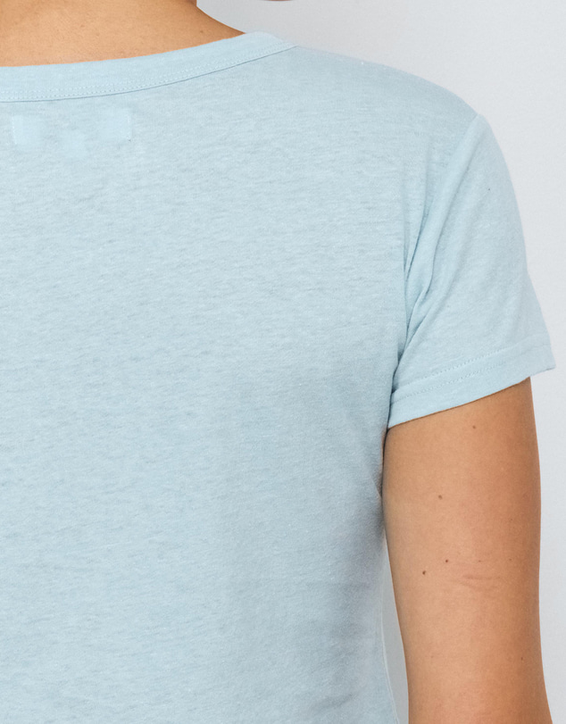 AERE - Linen Blend Henley T-Shirt