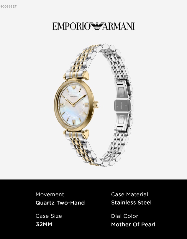 Emporio Armani - Two Tone Analogue Watch