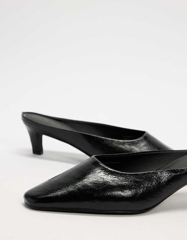 AERE - Tala Heeled Leather Mules