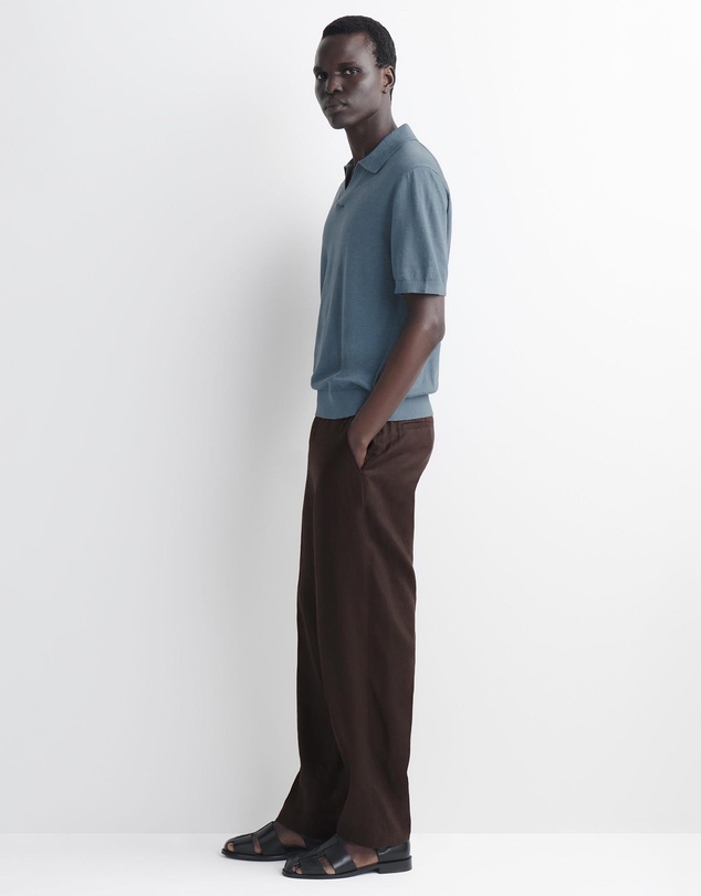 COS - Knitted Linen Polo Shirt