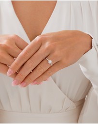 Michael Hill - Engagement Ring with .20TW of Diamonds in 10k White Gold
