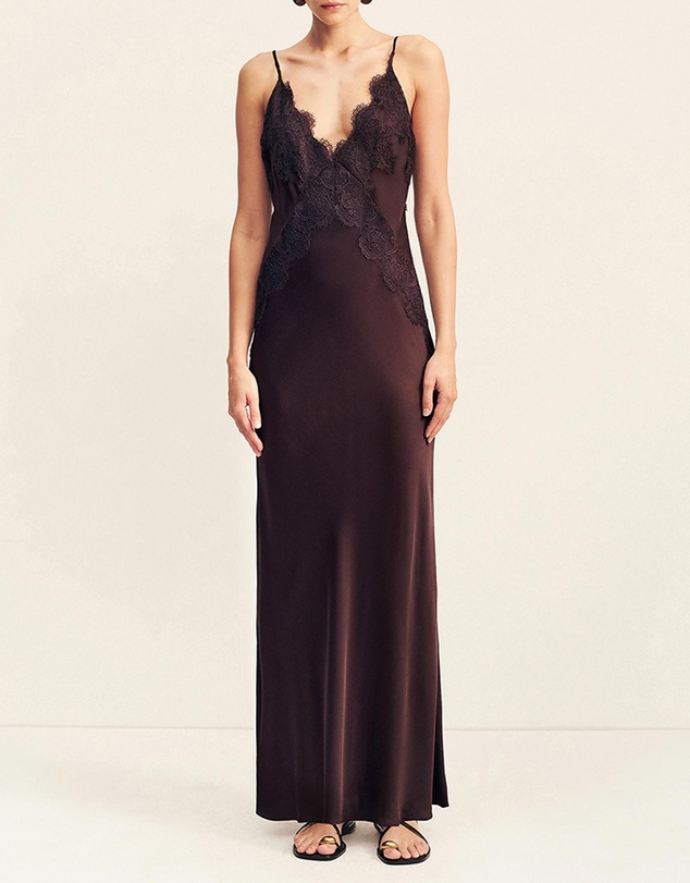 Shona Joy - Simona Lace Slip Maxi Dress