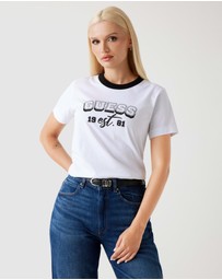 GUESS - SS CN College Guess Tee