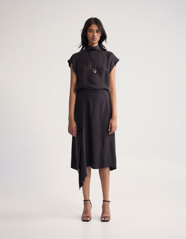 Oxford - Ronja Cupro Draped Skirt