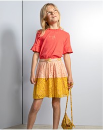 NONO - Nik Colour Block Lace Skirt - Kids-Teens