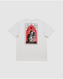 Fallen Footwear - Fallen Footwear Men Death' Embrace Tee Regular Fit Jumper White/Red