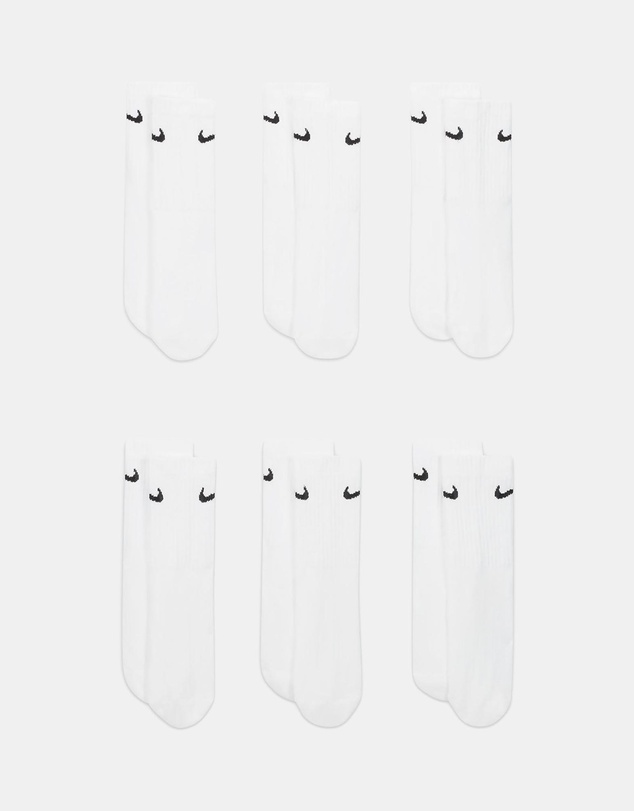 Nike - 6-Pack Cushioned Crew Socks - Teens