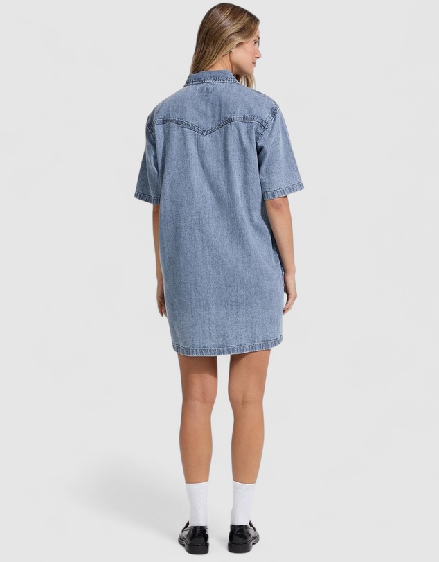 GUESS - GUESS JEANS Oversize Short Sleeve Dress