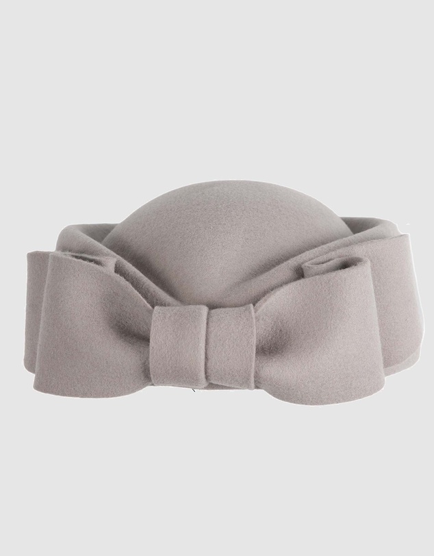 Max Alexander - Felt Grey Pillbox Hat