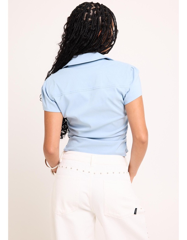 Insight - Sydney Ruched Zip Shirt