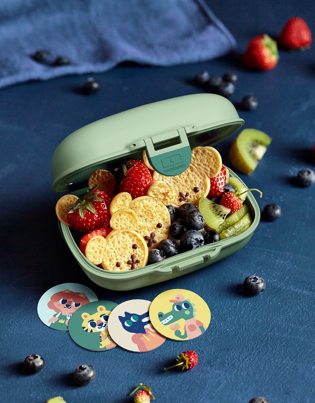 Monbento - Monbento Mb Gram Kids Snack Box - Green Forest