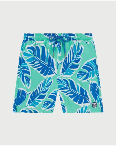 Tom & Teddy - Banana Leaf Swim Shorts