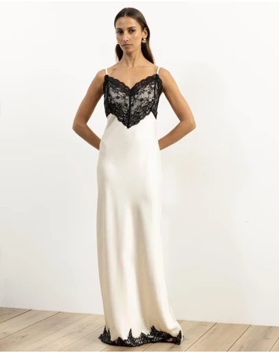 Atmos&Here - Sharna Satin Maxi Dress