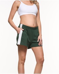 Soon Maternity - Side Stripe Cotton Shorts