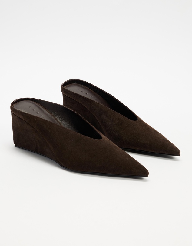 AERE - Suede Wedge Pumps