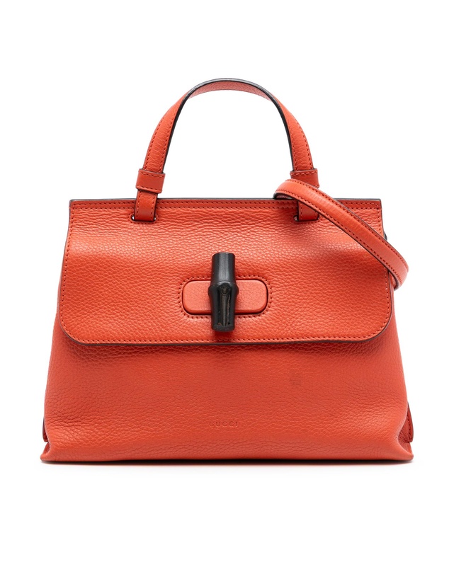 Pre-Loved by Azura Reborn - Pre-Loved Small Leather Bamboo Daily Satchel