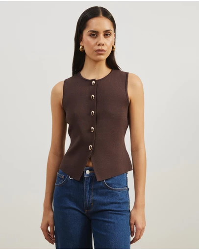 Atmos&Here - Bella Compact Knit Vest