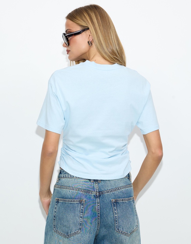 Dazie - Mia Cinched Short Sleeve Tee