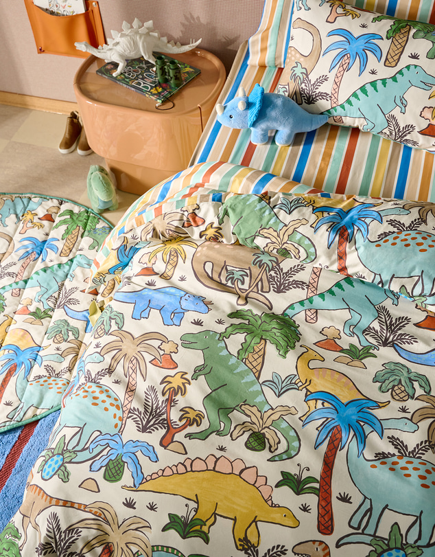 Linen House Kids - Terence Triceratops Novelty Cushion