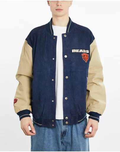 Vintage by The Real Deal - Pre Loved - Vintage NFL Chicago Bears Leather Varsity Jacket