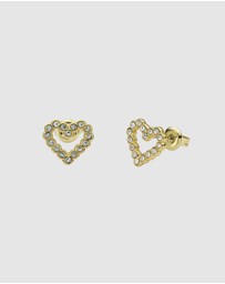 Ted Baker - Amorina Crystal Halo Heart Stud Earrings