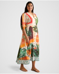 Forever New Curve - Arabella Curve Printed Midi Dress