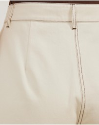 Atmos&Here - Cara Contrast Stitch Twill Shorts