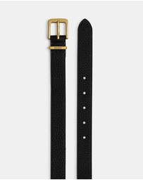 Coach - Pebbled Lux Leather Harness Hasp Belt