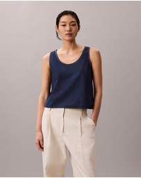 Calvin Klein Jeans - Denim Draped Tank Top