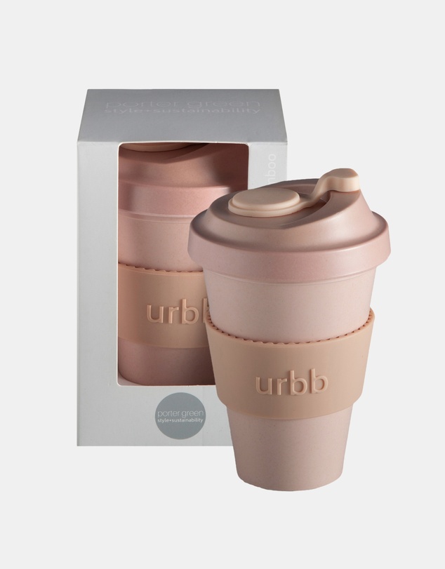 porter green - urbb biodegradable bamboo coffee cup