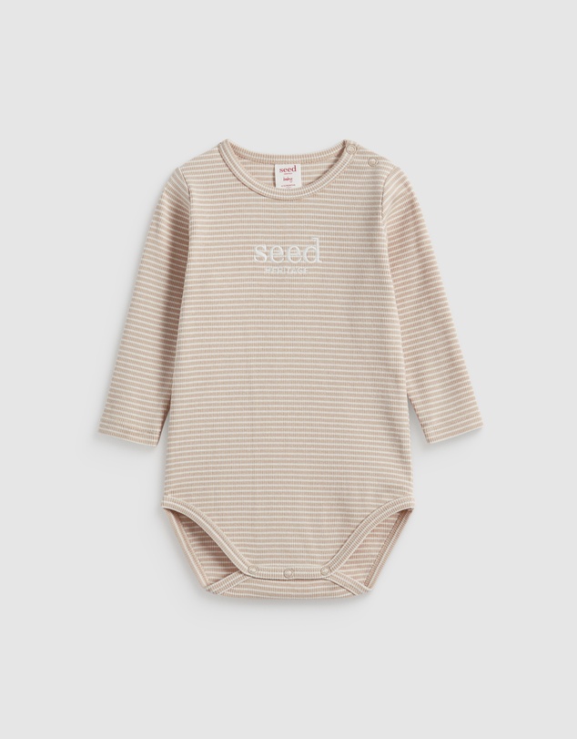 Seed Heritage - Core Rib Logo Bodysuit