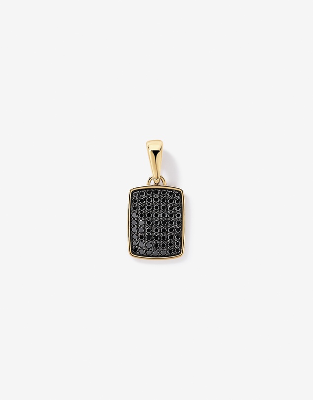 Michael Hill - 1.00 Carat TW Black Diamond Pendant in 10kt Yellow Gold