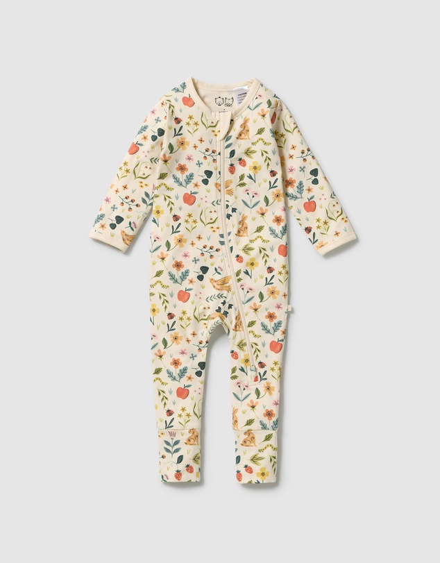 Wilson & Frenchy - Organic Zipsuit with Feet - Babies